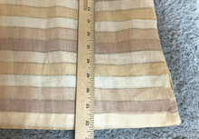 Load image into Gallery viewer, Elephant Shirt Adult Extra Large Tan Cream Striped 100% Linen Button Up Mens