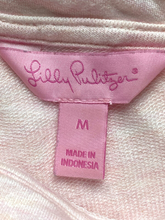 Load image into Gallery viewer, Lilly Pulitzer Shirt Womens Medium Light Pink Belinda Off The Shoulder Spandex