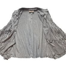 Load image into Gallery viewer, Easywear By Chicos Jacket Womens 3 Extra Large Gray Snaps Spandex Flutter Sleeve