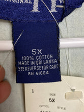 Load image into Gallery viewer, Original TY Wear Dress Womens 5X Denim Button Front Bleached Plus NWT