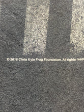 Load image into Gallery viewer, Chris Kyle Frog Foundation Shirt Adult Large Black USA Flag American Sniper Mens