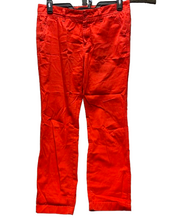 Load image into Gallery viewer, J Crew Pants Womens 8 (34x27.5) Red Chino Straight Leg Casual Slash Pocket Lady