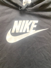 Load image into Gallery viewer, VTG Nike Sweatshirt Adult Small Center Swoosh Hoodie Pullover Silver Tag Mens