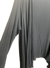 Load image into Gallery viewer, J Jill Sweater Womens Extra Large Black Open Front Cardigan Oversized Waterfall