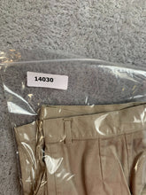 Load image into Gallery viewer, LL Bean Shorts Womens 8 (28x7) Tan Khaki Pleated High Waist Chino Casual Ladies
