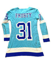 Load image into Gallery viewer, Blizzard Bay Dress Womens Medium Blue Ugly Christmas Sports Sweater Frosty #31