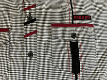 Load image into Gallery viewer, MOY FERRETI Shirt Adult Large Black White Checkered Button Up Pocket Casual Mens