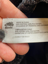 Load image into Gallery viewer, Roots Pants Womens 30x31 Black Blue Sweatpants Drawstring Jogger Patch Logo