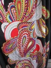 Load image into Gallery viewer, Snap Dress Womens Medium Spaghetti Strap Smocked Maxi Spandex Paisley Black Lady