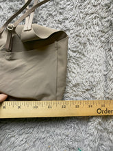 Load image into Gallery viewer, Lucky Brand Sports Bra Womens Large Taupe Double Strap Nylon Spandex Yoga Padded