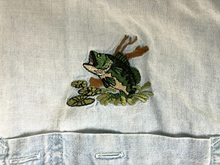 Load image into Gallery viewer, Red Head Shirt Adult 3XL XXXL Light Blue Denim Embroidered Bass Fish Pocket Mens