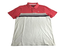 Load image into Gallery viewer, Hooey Shirt Adult Large White Coral Preppy Colorblock Casual Golf Polo Mens