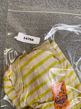 Load image into Gallery viewer, Free People Shirt Womens Medium White Yellow Strip Lace Trim Tunic Lagenlook