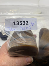 Load image into Gallery viewer, Lucky Brand Shoes Womens 9 Tan Slip On Moccasin Loafers Penna Blue Jeans America