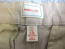Load image into Gallery viewer, GAP Pants Womens 4 (30x29) Tan Khakis Straight Leg Flat Front Slash Pocket Lady