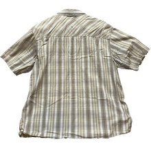 Load image into Gallery viewer, REI Shirt Adult Extra Large Tan Plaid Button Up Outdoor Chest Pocket Casual Mens