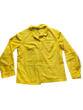 Load image into Gallery viewer, Vintage Carole Sue Shirt Womens 2XL XXL Yellow Button Up Collared Casual Ladies