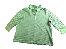 Load image into Gallery viewer, IZOD Shirt Womens 1X Striped Embroidered Logo Collared Buttons Polo Plus Ladies