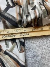 Load image into Gallery viewer, Lafayette 148 Dress Womens Medium Ivory Brown Black Geometric Silk Sheath Hippie