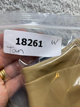 Load image into Gallery viewer, City Studio Dress Womens 15/16 Tan Ribbed Knit A-Line Spandex Buttons NWT