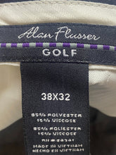 Load image into Gallery viewer, Alan Flusser Pants Adult 38x32 Gray Pleated Straight Leg Viscose Golf Dress Mens