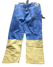 Load image into Gallery viewer, Cabelas Jeans Adult 42x29 Short Blue Khaki Denim Nylon Hunting Outdoor Mens