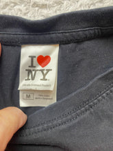 Load image into Gallery viewer, VTG I Love New York Shirt Adult Medium Black Heart Streetwear Crewneck Y2K Mens