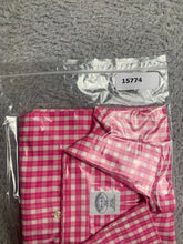 Load image into Gallery viewer, Brooks Brothers 346 Shirt Adult 16.5 4/5 Pink Checkered Slim Fit Non Iron Mens