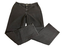 Load image into Gallery viewer, Lee Jeans Womens 12 Medium (32x28.5) Black Flat Front Relaxed Fit Denim Ladies