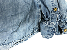 Load image into Gallery viewer, Anthropologie Cloth & Stone Shirt Womens Medium Blue Denim Button Up Tencel Lady