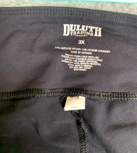 Load image into Gallery viewer, Duluth Trading Co Leggings Womens 3X (41x26) Black Pull On Spandex Nylon Stretch
