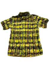Load image into Gallery viewer, El Gringo Imports Shirt Adult Medium Yellow Black Plaid Button Up Casual Mens