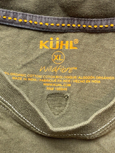 Load image into Gallery viewer, KUHL Shirt Adult Extra Large Army Green Wildfibre Mountain Patch Logo Hiking Men