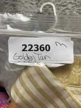 Load image into Gallery viewer, Robert Graham Shirt Adult Medium Golden Tan Stripes Embroidered Rayon Silk Mens