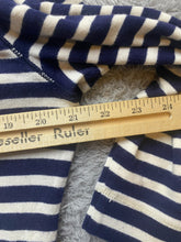 Load image into Gallery viewer, Lauren Ralph Lauren Shirt Womens Extra Large Navy Ivory Stripes Buttons Blouse