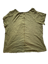 Load image into Gallery viewer, Pendleton Shirt Womens Extra Large Khaki Green Oversized V-Neck Solid Boxy Lady