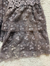 Load image into Gallery viewer, Origami by Vivien Sweater Womens Medium/Large Lace Crochet Cardigan Boho Beachy