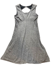 Load image into Gallery viewer, Prana Dress Womens Medium Gray Cut Out Back A-Line Flared Nylon Stretch Ladies