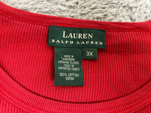 Load image into Gallery viewer, Lauren Ralph Lauren Sweater Womens 3X Red Boxy Outerwear Pullover Plus Ladies