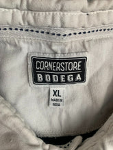 Load image into Gallery viewer, Cornerstore Bodega Shirt Adult Extra Large Black White Rugby Drip Polo Mens