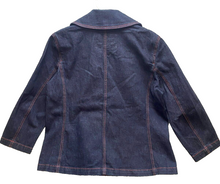 Load image into Gallery viewer, Ralph Lauren Jacket Womens Medium Denim Dark Blue Double Breasted Pea Coat