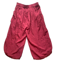 Load image into Gallery viewer, Just Cruising Pants Womens Free Size (30x20) Boho Wide Leg Embroidered Cruise