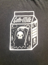 Load image into Gallery viewer, Hot Topic Shirt Womens Large Black Goth Milk Cropped Streetwear Oversized Ladies