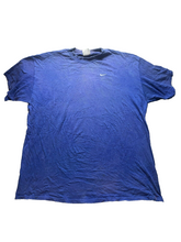 Load image into Gallery viewer, Vintage Nike Shirt Adult 2XL XLL Blue Mini Swoosh Logo Silver Tag Y2k 00s Mens