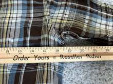 Load image into Gallery viewer, Ariat Shirt Womens Medium Brown Blue Yellow Plaid Western Snap Rodeo Cowgirl l