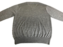 Load image into Gallery viewer, Orvis Sweater Adult Large Gray V-Neck Merino Wool Outerwear Pullover Cozy Mens