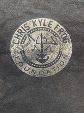 Load image into Gallery viewer, Chris Kyle Frog Foundation Shirt Adult Large Black USA Flag American Sniper Mens