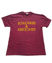 Load image into Gallery viewer, Schultheiss & Associates Shirt Adult Medium Maroon Single Stitch Russell USA Men