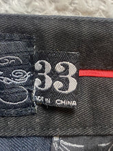 Load image into Gallery viewer, No Fear Shorts Adult 33x12 Black Embroidered Logo Grunge Skater Outdoor Mens