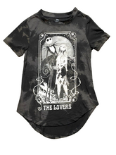 Load image into Gallery viewer, Nightmare Before Christmas Shirt Youth Medium The Lovers Tarot Card Disney Boys